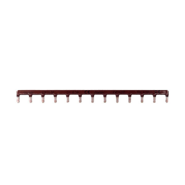 Busbar cu pini 1P/1P+N 13 module 63A 10mmp maro KB163P Hager
