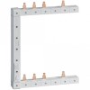 Bareta conectare L1NL2NL3N, 2 randuri 125mm, vertical dreapta KCF563R Hager 