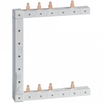 Bareta conectare L1NL2NL3N, 2 randuri 125mm, vertical dreapta KCF563R Hager 