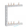 Bareta conectare L1NL2NL3N, 2 randuri 125mm, vertical dreapta KCF563R Hager 