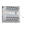 Bareta conectare L1NL2NL3N, 2 randuri 125mm, vertical dreapta KCF563R Hager 