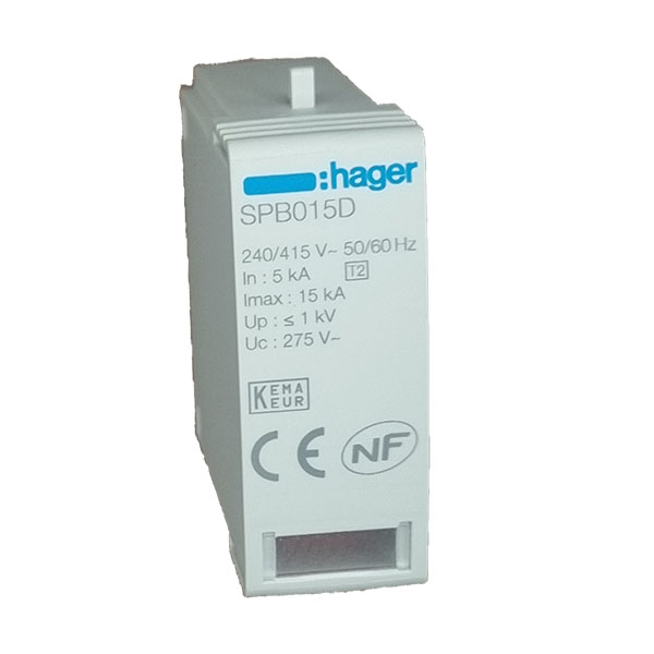 Cartus de schimb L-N 275V  Hager SPB015D
