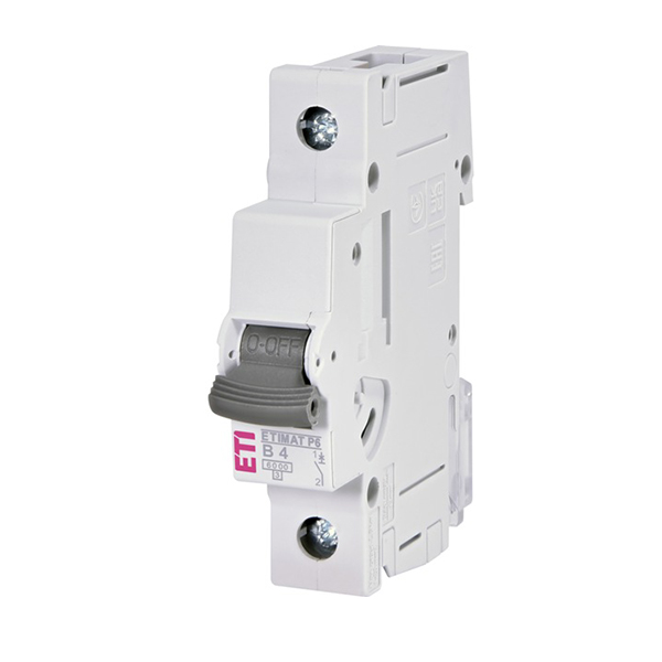 Siguranta automata 1P 4A Curba B 6kA, ETI-P6 001900006