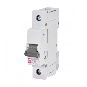Siguranta automata 1P 20A Curba B 6kA, ETI-P6 1900011