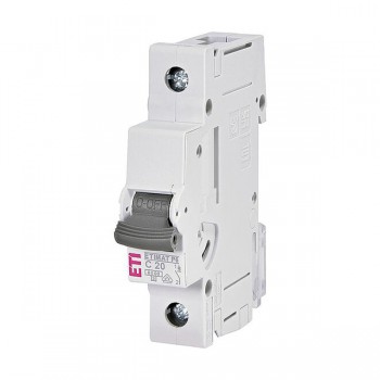 Siguranta automata 1P 20A Curba C 6kA ETI -P6 1900031