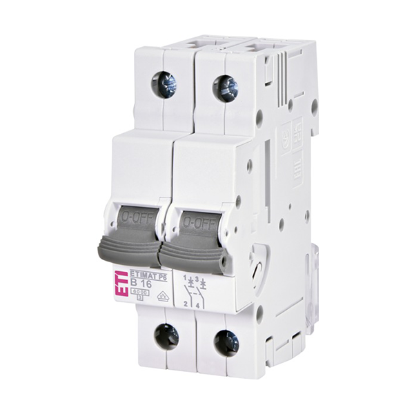 Siguranta automata 2P 16A Curba B 6kA, ETI-P6 001900210