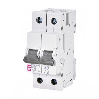 Siguranta automata 2P 25A Curba B 6kA, ETI-P6 001900212