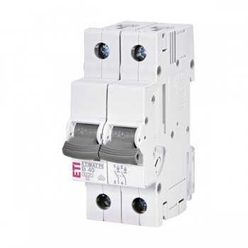 Siguranta automata 2P 40A Curba B 6kA, ETI-P6 001900214