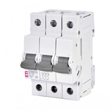 Siguranta automata 3P 16A Curba B 6kA, ETI-P6 001900310