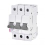 Siguranta automata 3P 25A Curba B 6kA, ETI-P6 001900312