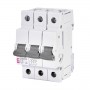 Siguranta automata 3P 6A Curba C 6kA, ETI-P6  1900327