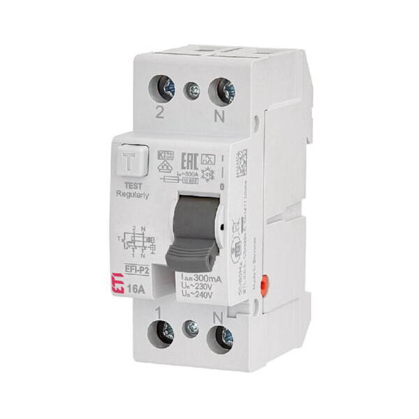Siguranta automata diferentiala RCCB 16A/30mA, ETI 002061110