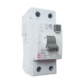 Siguranta automata diferentiala RCBO 1P+N B-20A/30mA tip A KZS-2M 002172506 ETI