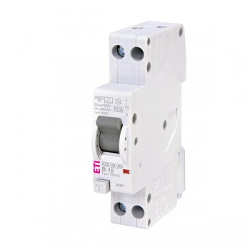 Siguranta automata diferentiala RCBO 1P+N B-10A/10mA tip A KZS-1M 002176002ETI