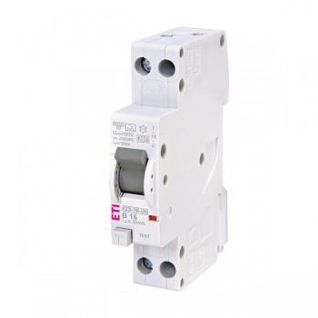 Siguranta automata diferentiala RCBO 1P+N B-16A/30mA tip A KZS-1M-UNI 002176024 ETI