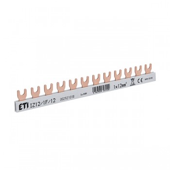 Busbar 1P 12M 12mmp 80A furca ETI 002921018