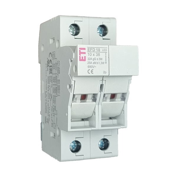 Separator port fuzibil 2P 32A 10x38 EFD 10 LED, ETI 002540013
