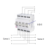 Comutator sursa 4P 40A 400V I-0-II SSQ 440 ETI
