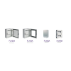 Tablou metalic IP65 24M 350x300x160, ușă transparenta, FL154A Hager