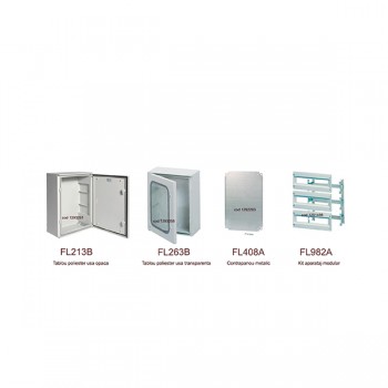 Tablou poliester IP66 500x400x200, usa transparenta, FL263B Hager