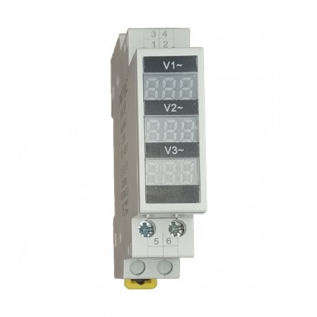 Voltmetru modular trifazat digital NV-3P 