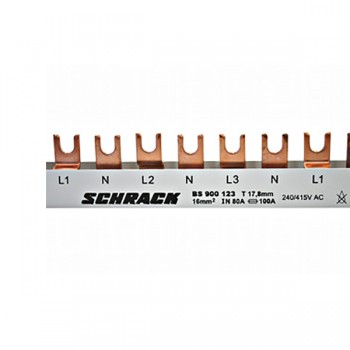 Busbar L1NL2NL3N... 57M 63A 16mmp furca BS900124 Schrack 