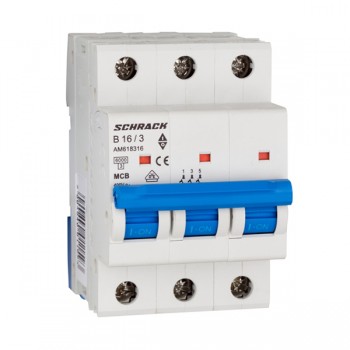 Siguranta automata 3P B 16A 3M 6kA AM618316 Schrack