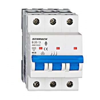 Siguranta automata 3P B 20A 3M 6kA AM618320 Schrack