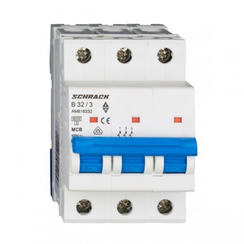 Siguranta automata 3P B 32A 3M 6kA AM618332 Schrack