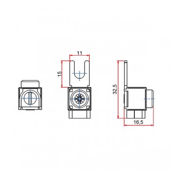 Borna racord 1x25mmp BS900170 Schrack