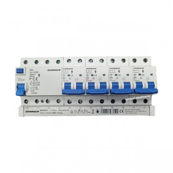 Busbar NL1L2L3NL1NL2NL3NL1 12M 63A furca BSA90151 Schrack