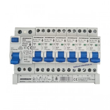 Busbar pt diferential 2P+6 intr. aut. 1P+N Schrack BSA90161
