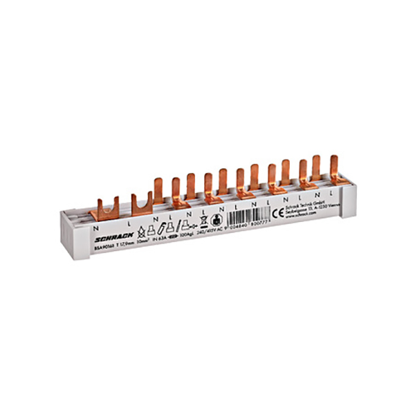 Busbar pt diferential 2P+6 intr. aut. 1P+N Schrack BSA90161