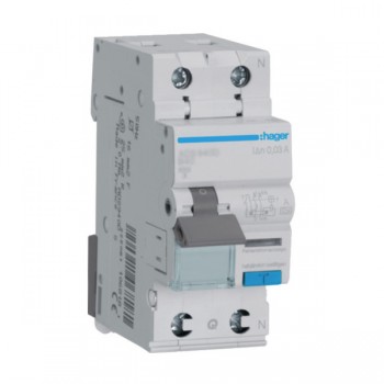 Siguranta automata diferentiala RCBO 1P+N B-25A/30mA tip A ADS925D Hager
