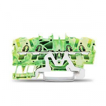Clema sir 2.5 mmp verde-galben 2002-1407 4 cond. cage clamp Wago