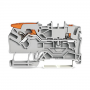 Clema sir 2.5mmp gri 2102-5201 2 cond. cu levier si buton Wago