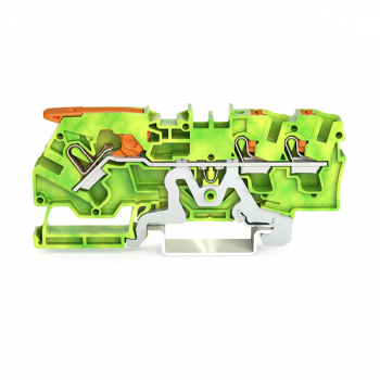 Clema sir 4mmp verde-galben 2104-5307 3 cond. cage clamp Wago