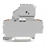 Clema sir 2.5mmp 2 cond. cage clamp cu port fuzibil gri 2202-1611 Wago
