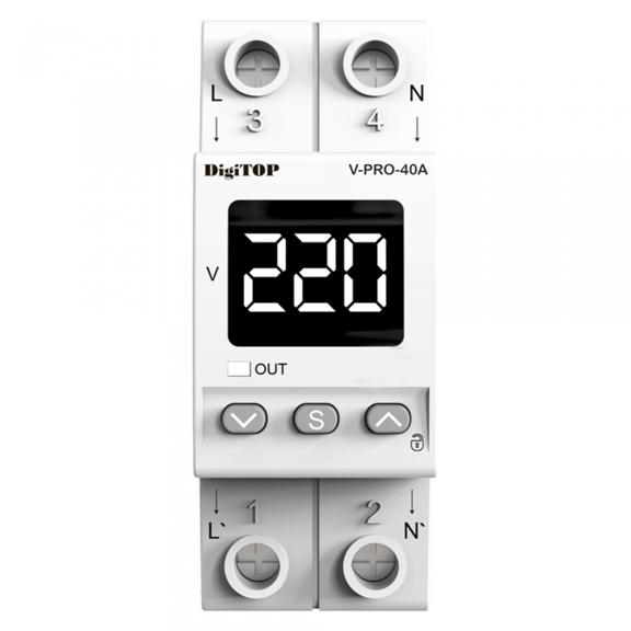 Releu monofazic protectie tensiune V-PRO-40A
