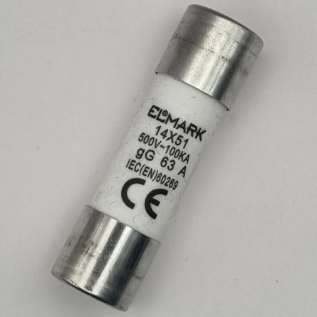 Siguranta cilindrica 14x51 63A gG, Elmark 63G1451
