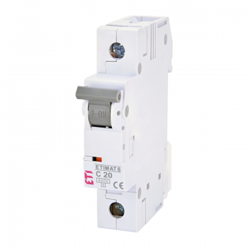 Siguranta automata 1P 20A Curba C 6kA ETI 002141517
