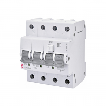 Siguranta automata diferentiala RCBO 3P+N  B-25A/30mA tip A KZS-4M 002174906 ETI
