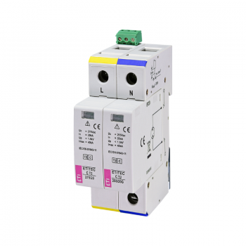 Descarcator supratensiune C T2 275/20 1+1 RC ETI 002440402