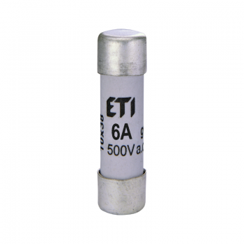 Siguranta cilindrica 10X38 6A gG, ETI 003651015