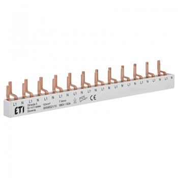 Busbar 1P+N 12M 63A 10mmp ETI 002921150