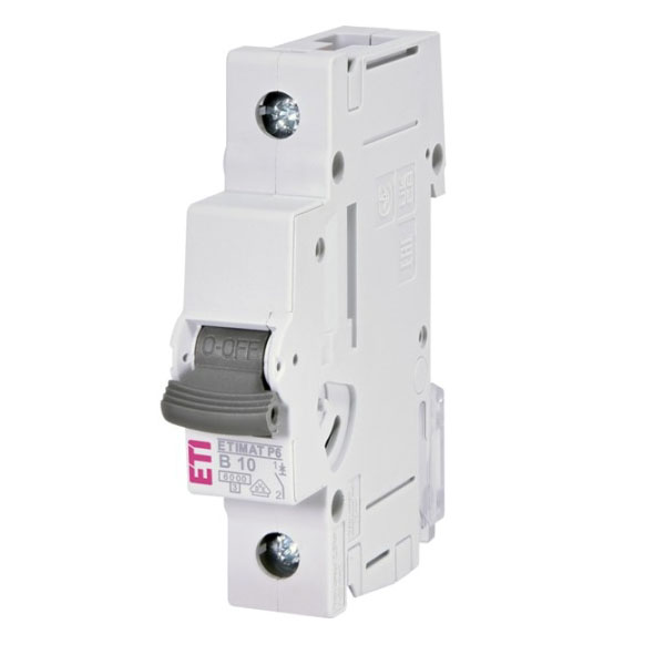 Siguranta automata 1P 10A Curba B 6kA, ETI-P6 1900008