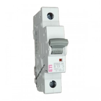 Siguranta automata 1P 13A Curba B 6kA, ETI-P6 1900009