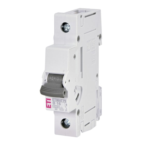 Siguranta automata 1P 16A Curba B 6kA, ETI-P6 1900010