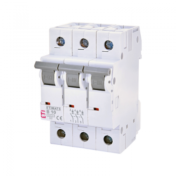 Siguranta automata 3P 10A Curba B 6kA, ETI 002115514