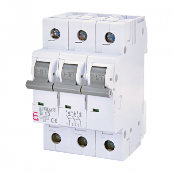 Siguranta automata 3P 13A Curba B 6kA, ETI 002115515